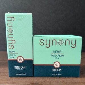 Innocan Pharma Synony Hemp Face Oil And Face Cream Bundle